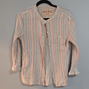 ANA SEFF Multicolor Striped Button-Down Shirt